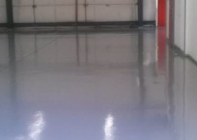 Industrial space with new epoxy floor